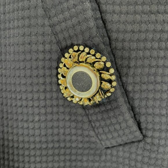 Fendi Navy Blue Silver Crystal Detail Sheath Dress $1750 - Picture 17 of 17